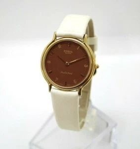 Quartz Watch Breil Mont Saint Michel Brown And Cream With Watch Strap Satin - Picture 1 of 4