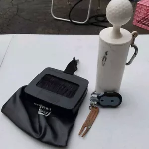 Limpiador portátil de pelotas de golf bolsa de lavado de palos mostrador de golf y herramienta - Imagen 1 de 7
