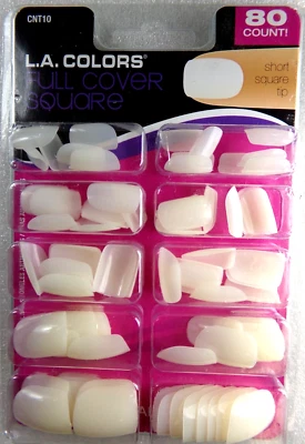 L.A. COLORS LA Colors Nails Artificial Short Length 80 Nails