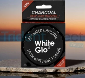 White Glo Activated Charcoal Teeth Whitening Powder 30g - Picture 1 of 3