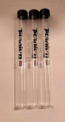 3 × Solar Tackle P1 / P 1 Titanium RÖHRCHEN (Transport) Short Arm Karpfen Angeln - Bild 1 von 3