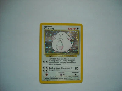 Chansey Holo 3/102 Unlimited Base Set Rare Pokemon Card - Image 1 of 4