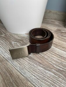 Hugo Boss Leather Belt Made in Italy Men’s Size 34