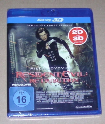 Resident Evil Retribution 3D Blu Ray + 2D Version Fast Shipping New & OVP - Image 1 of 2