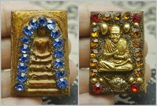 Antiques Naga Phra Somdej Relics LP Toh Wat Phra Kaew Thai Buddha Amulet #P54