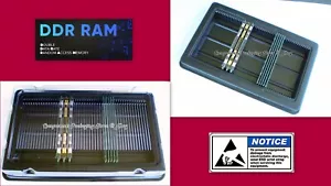 Estuche de bandeja de embalaje de memoria para computadora para módulos DIMM DDR DDR PC de escritorio - se adapta a 100 - Imagen 1 de 6