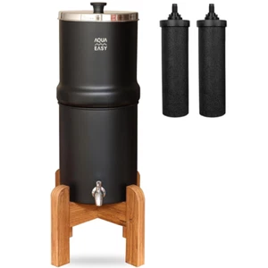 Sistema de filtro de agua por gravedad AquaEasy SS (2,25 G) con 2 filtros de carbón activado-Bk - Imagen 1 de 9