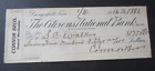 Old Vintage 1916 - DANGERFIELD TEXAS - Conner Bros. Merch - Bank Check Document