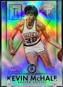 2013-14 Panini Titanium Kevin McHale 4/22 NM+ NBA HOF Boston Celtics Card #183