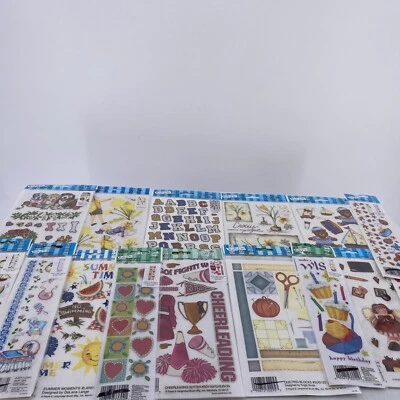 15 EZ Rub On Transfers Acid Free Holiday Floral Scrapbooking Crafts & More - Image 1 of 4