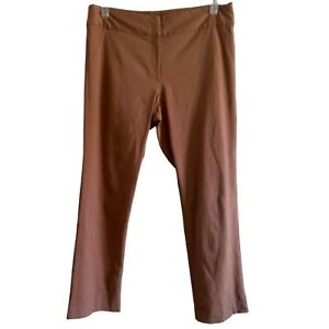 Ruby Rd. Brown Petite Straight Leg High Rise Khaki Women's Pants 14P