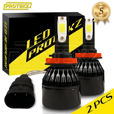 Protekz LED Headlight Kit 2 Bulbs 9005 6000K for 2017-2019 Chevrolet Impala - Image 1 of 4
