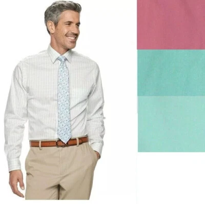 Camisa de vestir para hombre flecha ajuste regular sin arrugas talla S, XL NUEVA Foto 1 de 4