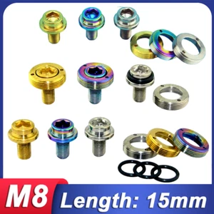 M8x15mm Titanium Bike Sealed Ti Crank Arm Bolts for Square Taper Bottom Bracket - Bild 1 von 17