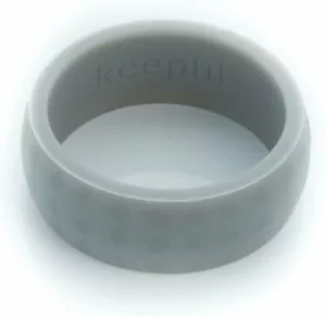 Fede Nuziale Silicone Keepfit Design Diamante Geometrico Moderno Matrimonio - Misura 9 - Foto 1 di 5