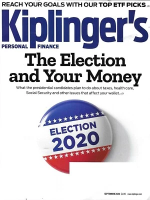 Kiplinger's Personal Finance Magazine Election and Your Money Top ETF's 2020 . Foto 1 de 4