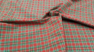 Karostoff rot grün Schottenkaro Stoff mit Karo Schottenstoff Baumwollkaro Stoff - Bild 1 von 1