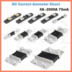 DC Strom Amperemeter Shunt für Ampere Amperemeter Panel Meter DC 75mV 20A -2000A - Bild 1 von 32