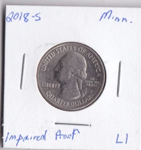 2018-S Minnesota Impaired Proof L1 - Picture 1 of 2