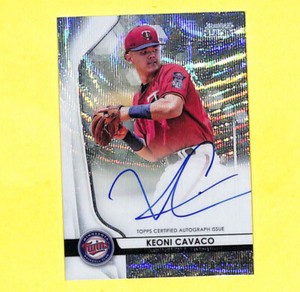 2020 Bowman Sterling Keoni Cavaco 8/125 Wave Auto Autograph Card Twins 