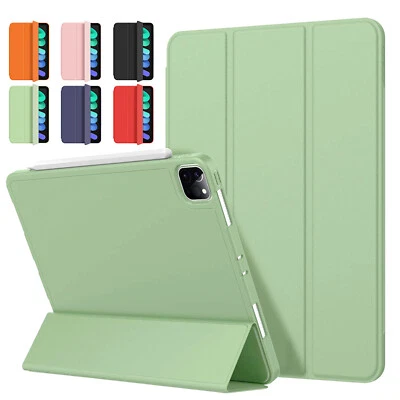 Case For iPad Pro 11" 13" 2024 Trifold Stand TPU Smart Cover with Pencil Holder - Image 1 of 4