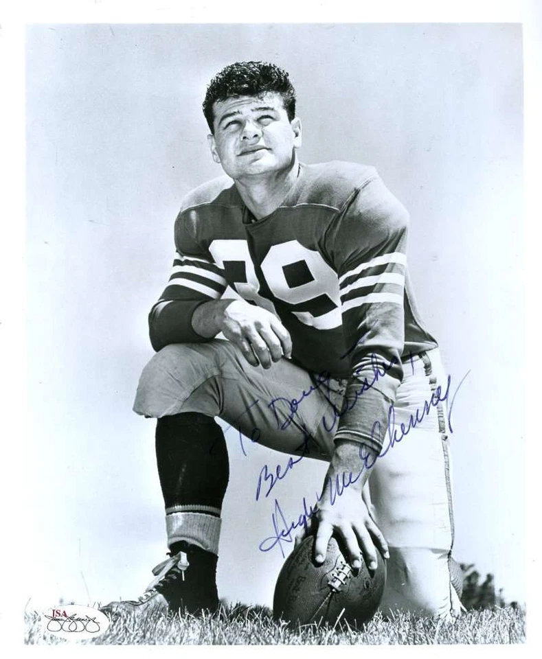 Hugh Mcelhenny Signed Jsa Cert Sticker 8x10 Photo Authenticated Autograph - Image 1 of 1