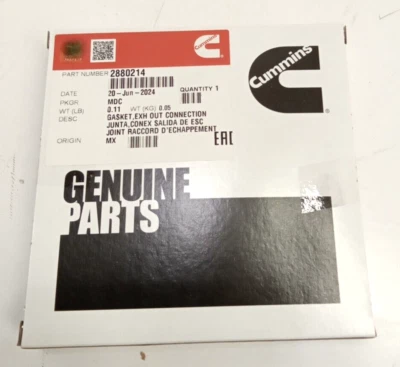 Cummins Genuine OEM 2880214 Exhaust Outlet Connection Gasket - Image 1 of 4