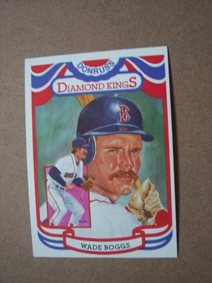 1984 Donruss diamond kings HOF Wade Boggs baseball card #26 NM or better oc - Image 1 of 2