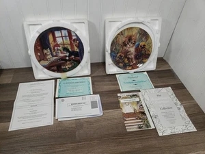 (2) Bradford exchange collector plates with Kittens and cats - Picture 1 of 9