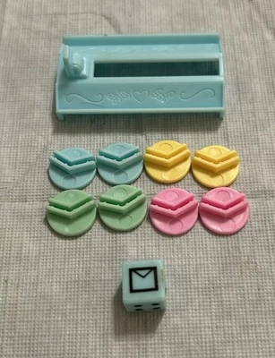 Polly карман вечеринки настольная игра запасные части части части зажимы, стойка, штамп 1994 - Изображение 1 из 2