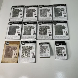 Sizzix Tim Holtz 3-D Texture Fades Prägefolder, 10 Regular & 2 Minis - Bild 1 von 13