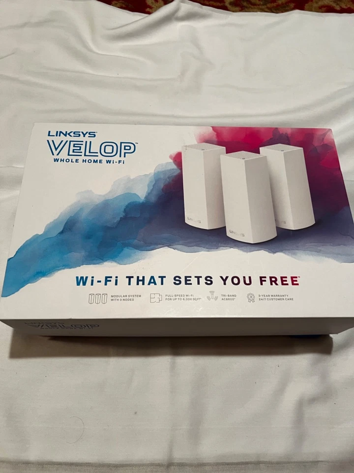 Linksys Velop Intelligent Mesh Tri-Band Wi-Fi System, 3-Pack - White (AC6600) - Image 1 of 4