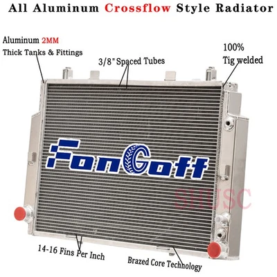 2 Row Radiator For MERCEDES-BENZ SL CLASS W140 S 400 420 500 600 SEL 92-1999 - Изображение 1 из 4