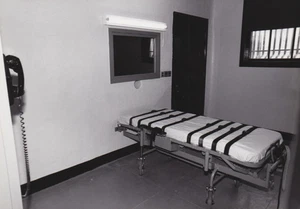 1995 Pressefoto Ansicht des tödlichen Injektionsraums im Rockview State Prison PA - Bild 1 von 2