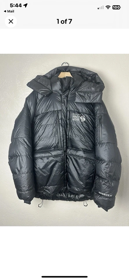 PARKA DE PLUMÓN MOUNTAIN HARDWEAR ABSOLUT ZERO 800 PRO PERTEX QUANTUM DE PRIMERA LÍNEA Foto 1 de 4