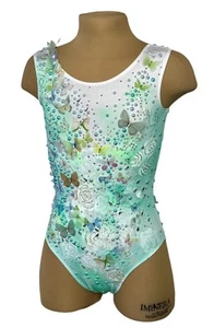 Leotard body Butterfly acrobatics rhythmics gymnastics Competition Performance - Picture 1 of 10
