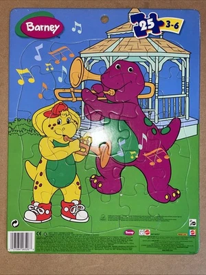 BARNEY & Friends BJ At The Bandstand 25 Piece Frame-Tray Puzzle Mattel VTG 2003 - Image 1 of 4