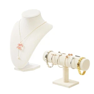 2PCS Velvet Jewelry Holder Display, 3D Necklace Display Bust Necklace Stand,B... - Picture 1 of 7