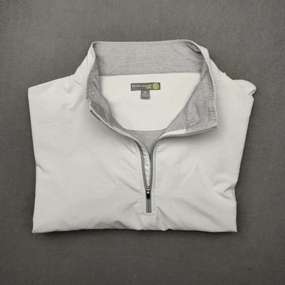 Camisa Peter Millar Para Hombre Extra Grande Gris Werth Cuarto Cremallera Viento Valspar PGA Tour Foto 1 de 4