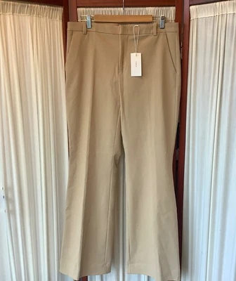 Vince Womens Mid-Rise Italian Stretch-Cotton Chino Pant Desert Tan Size 10 NWT - Image 1 of 4