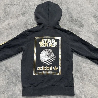 Adidas Star Wars Death Star Zip Up Sweatshirt Youth 3T Faded - Image 1 of 4