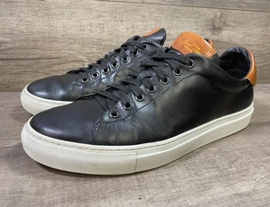 GoodMan Sneakers Good Man Nero Pelle Made In Italy Scarpe Uomo Taglia 10 - Foto 1 di 14