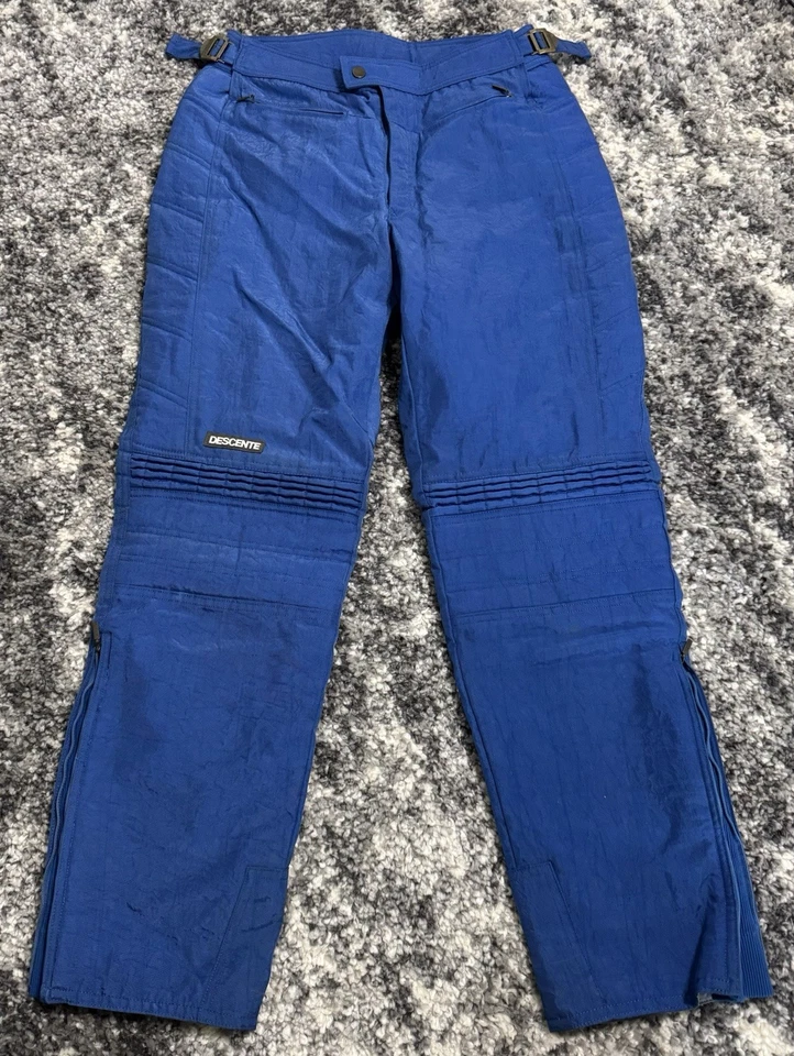 Vintage Descente Ski Pants-Mens 34 US-Blue Insulated Entrant SC Jogger-Japan - Image 1 of 4