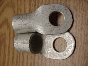 3/0 AWG BARE RING LUG CONNECTOR 1/2" HOLE (lot of ten) - Picture 1 of 2