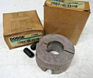 🔥2) NEW DODGE 1-1/8" TAPER LOCK BUSHING W/ SET SCREWS 117090 2012 1-1/8KW LOT 2 - Picture 1 of 6