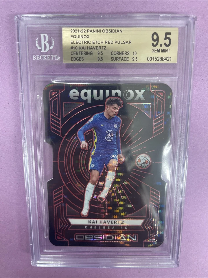2021-22 Obsidian Kai Havertz #10 EQUINOX-RED PULSAR /26 BGS 9.5 #8421 POP-1 CT2 - Image 1 of 4