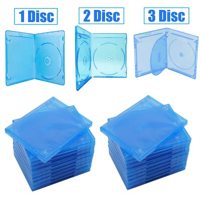 Cajas de repuesto estándar uno/doble 3 discos estuches para películas Blu-ray DVD VCD Foto 1 de 4