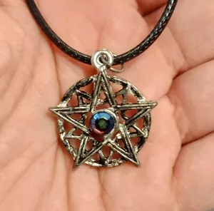 Nuevo Collar Colgante Amuleto Doble Pentagrama Peltre Magik Crafts - Imagen 1 de 1