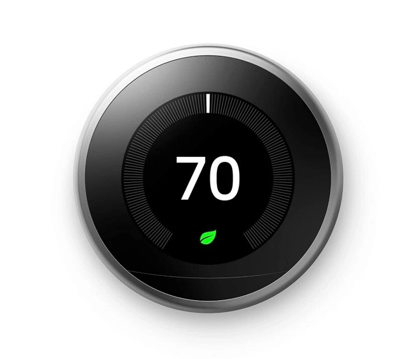 Google Nest - Learning Thermostat (Color: Polished Steel) - Image 1 of 4