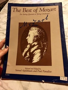 The Best of Mozart For String Quartet or String Orchestra Violin 1 1986 Music - Picture 1 of 6